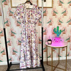 J.Crew Short-Sleeve Floral Dress with Cutout in Back, Sz 10 with Tags